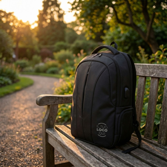 Zaino portacomputer con spallacci imbottiti e vano imbottito