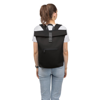 Zaino roll-top in PU riciclato Naiya