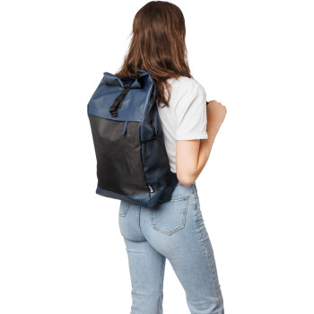 Zaino rolltop in poliestere 600 D rPET Yani