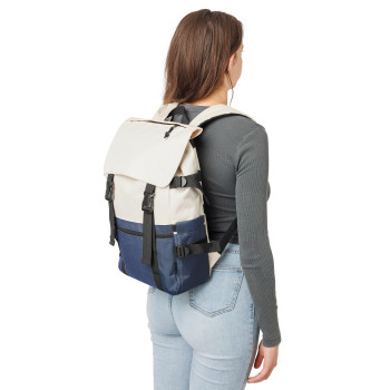 Zaino Vayo bicolore | Riciclato | Portatile 15" | 11 l