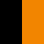 jet black/orange crush