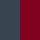 charcoal/burgundy