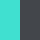 turquoise/iron-grey