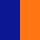 blu royal/arancio