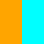orange/aqua